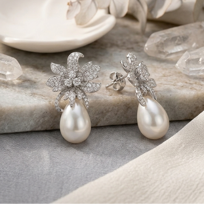 Mihira Pearl Drop Earrings
