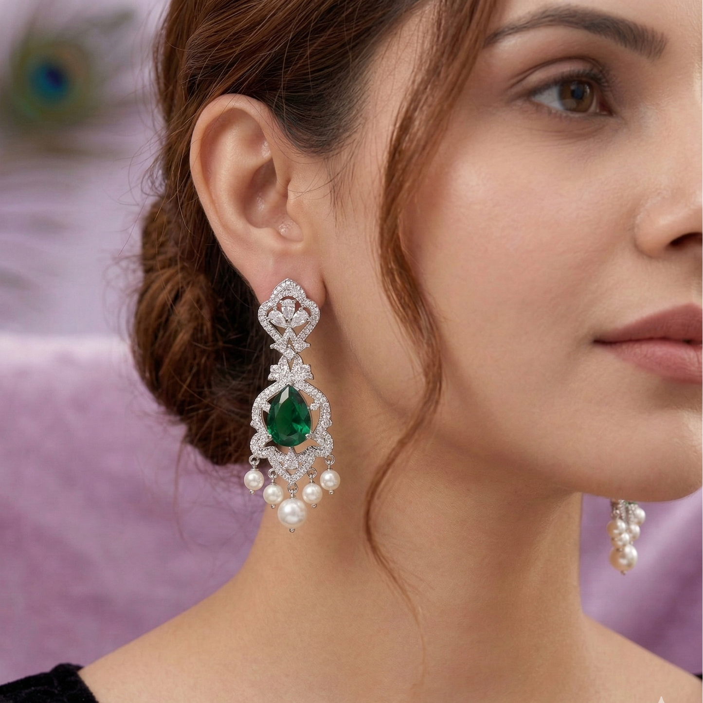 Mairaa Pearl Drop Earrings