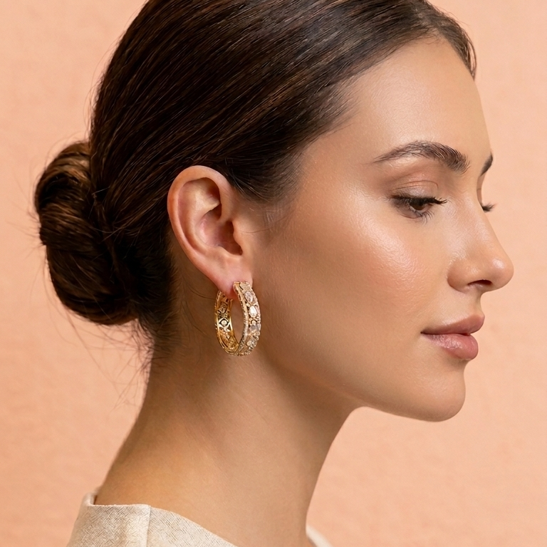 golden zirconia  AD hoops