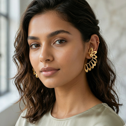 Gold Chunky Earrings