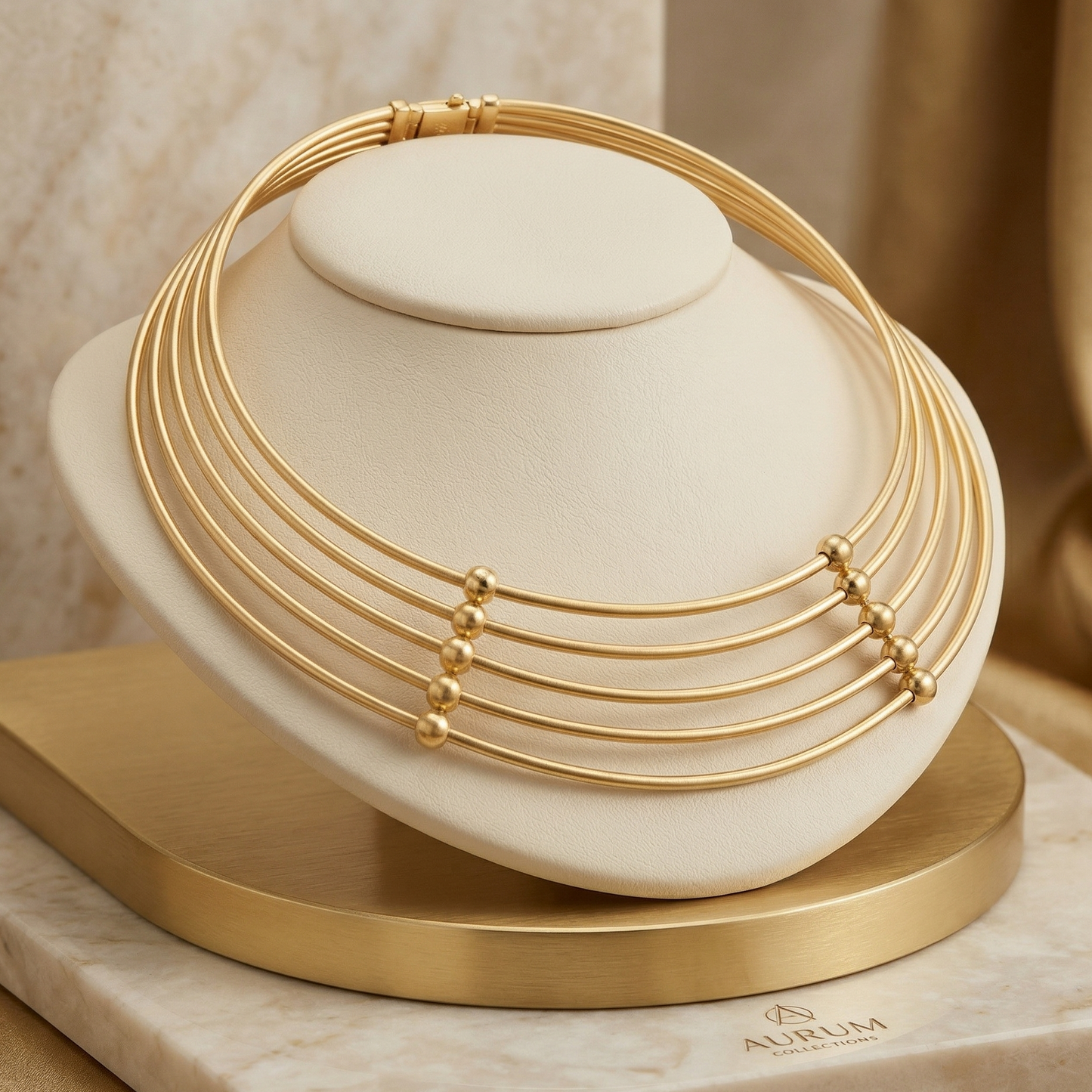 Aurelia Gold Layered Choker