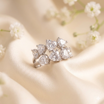 Heart Shaped Zirconia Ring