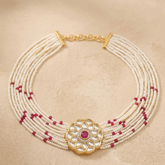 Mishika Kundan Choker Necklace