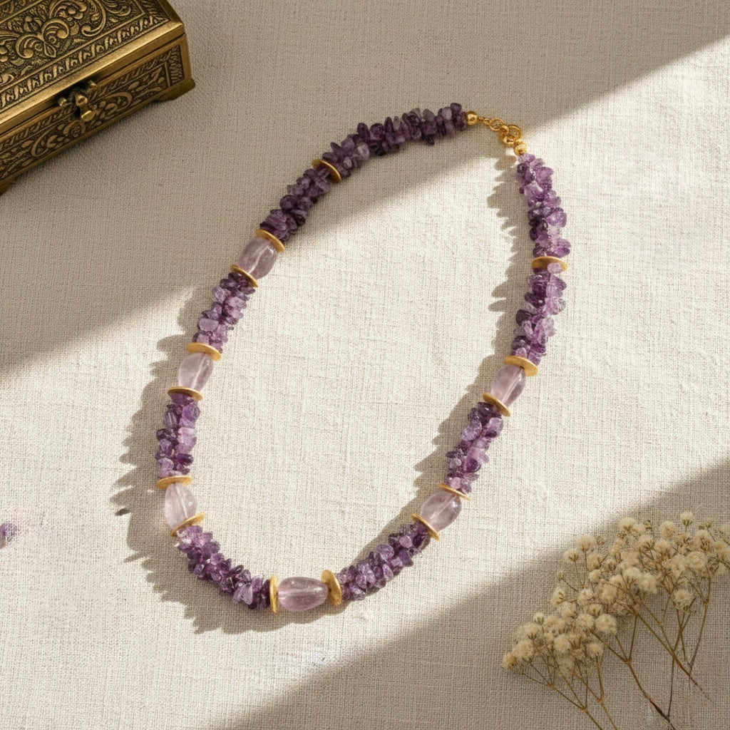 Lilac Beads Necklace