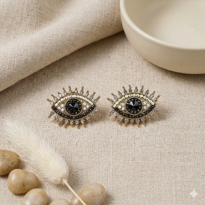 Evil Eye Stud Earrings