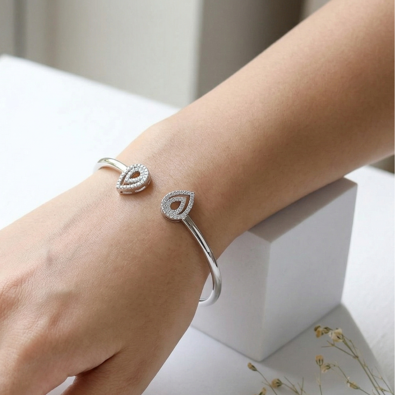 Stainless Steel Paisley Bracelet