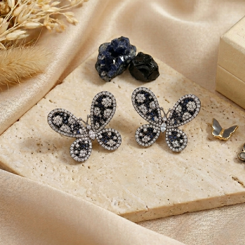 Blingy Butterfly studs