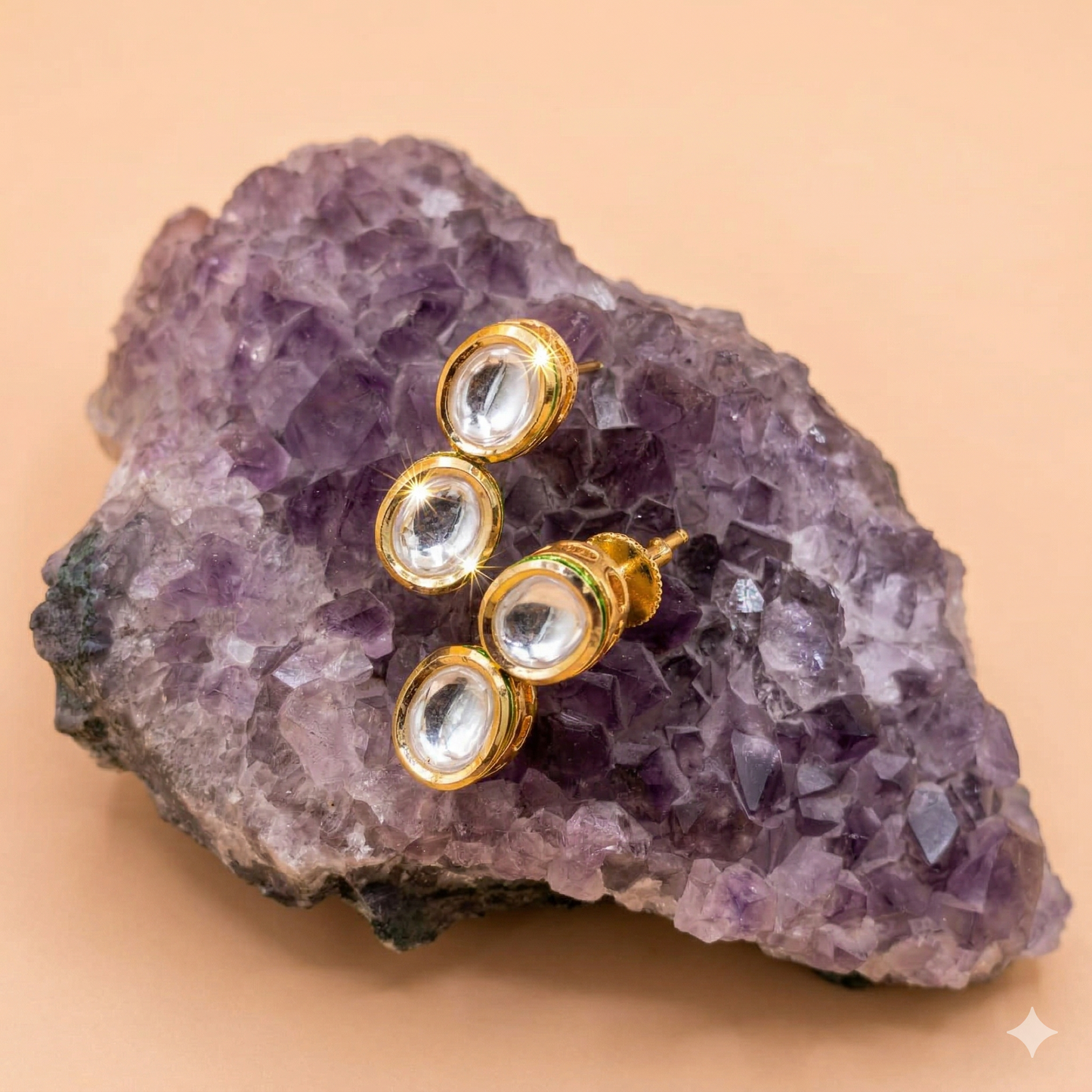 Meera Dual Polki Earrings