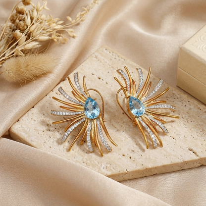 Sara Powder Blue Earrings