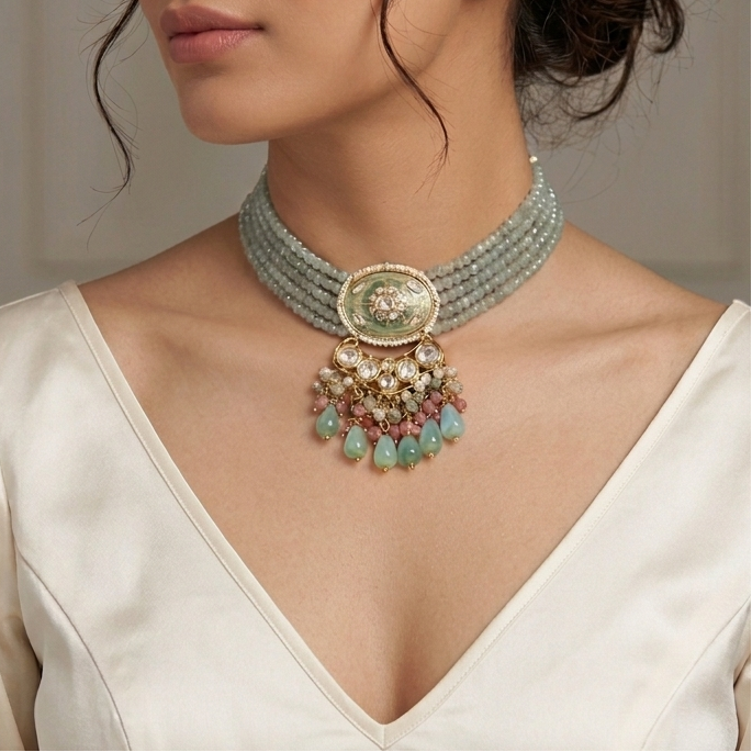 Nizaa Choker Necklace Set