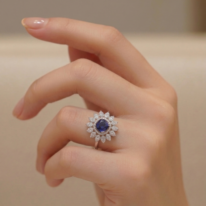 Blue Ad stone ring
