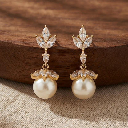 Elegant Pearl Drop Earrings