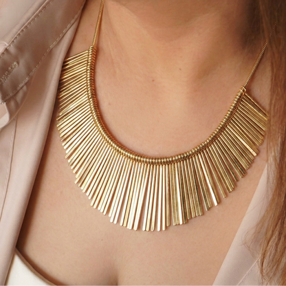 Gold Aura Modern Necklace