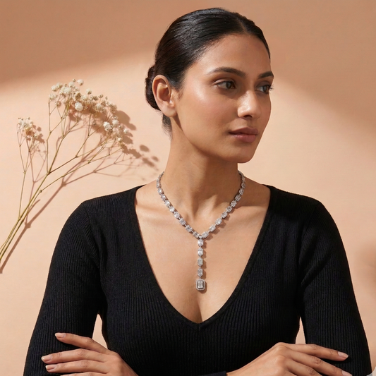 Roma Zirconia Necklace Set