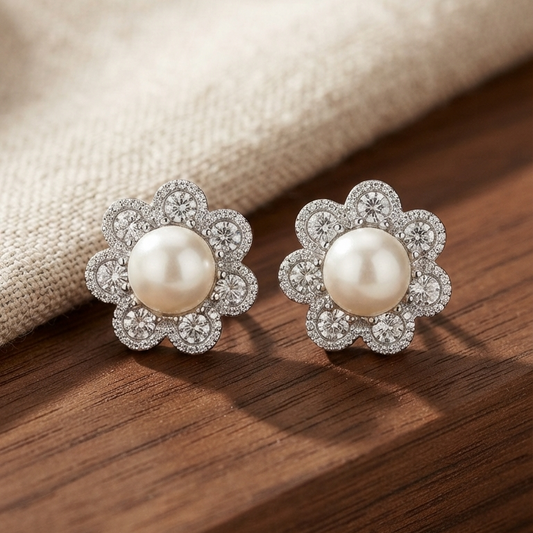 Royal Pearl Petal Studs