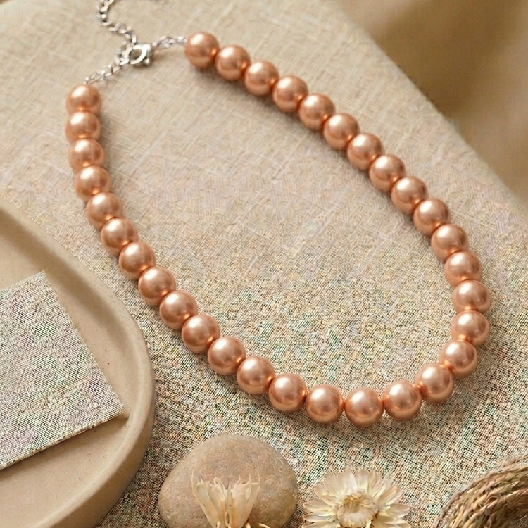 Bhavya Pastel Pearl Necklace