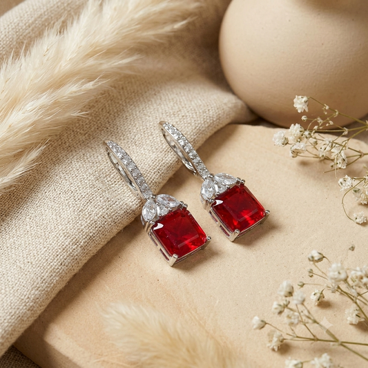 Ricaa Ruby Toned Earrings