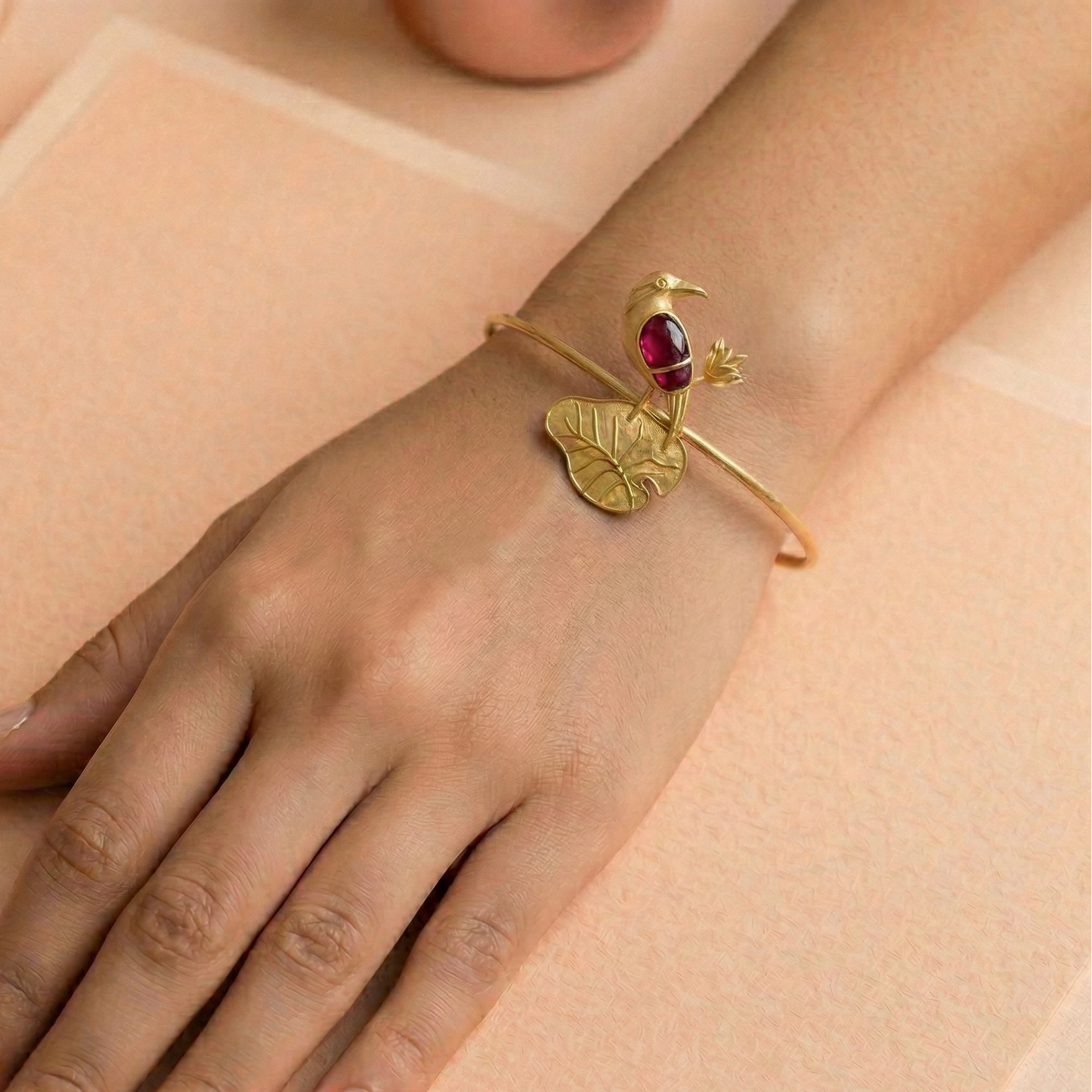 Ruby Toned Adjustable Bracelet