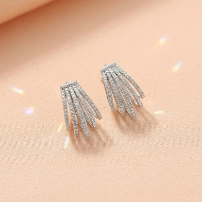 Jena Zirconia Hoop Earrings