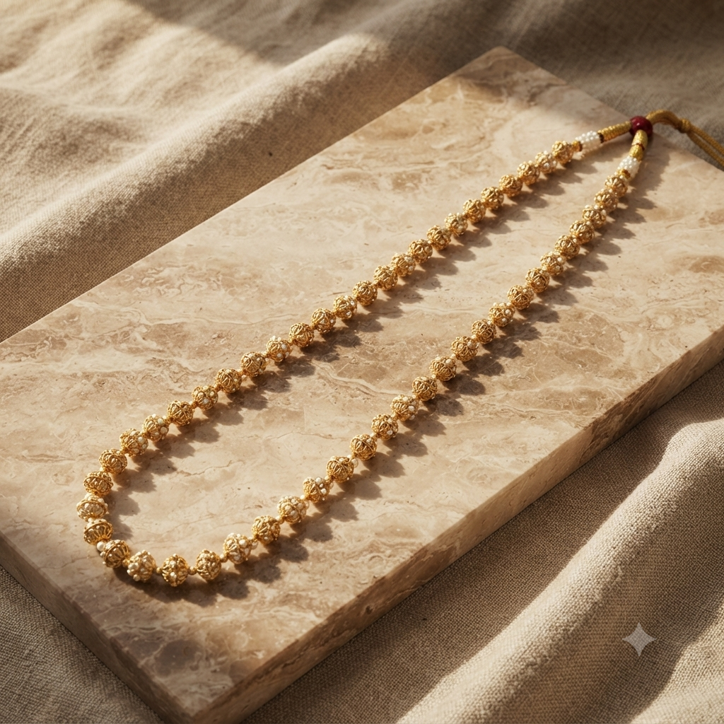 Rubans  Gold Plated Necklace