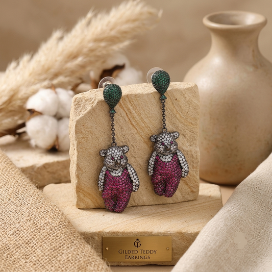 Teddy Stone Studded Earrings