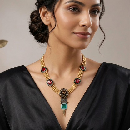 Panther Modern Necklace Set