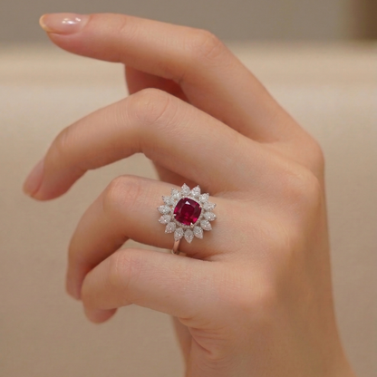 Ruby stone ad ring
