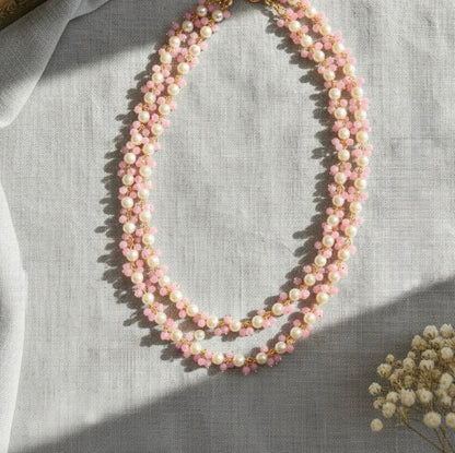 Pearl And Pink Necklace