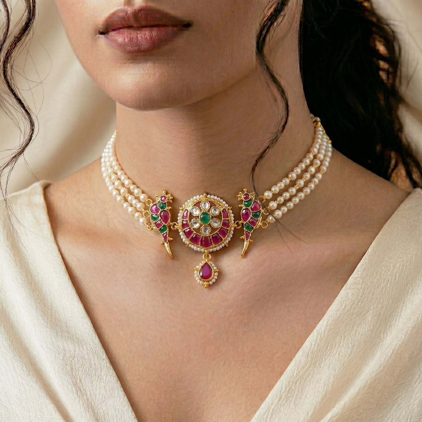 The Rajvari floral choker