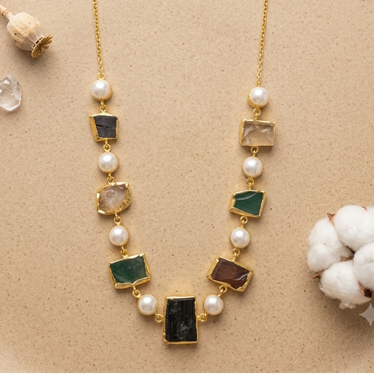 Multicolor Stone Necklace