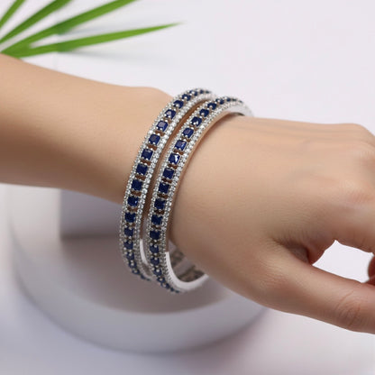 Blue Stone Studded Bangles