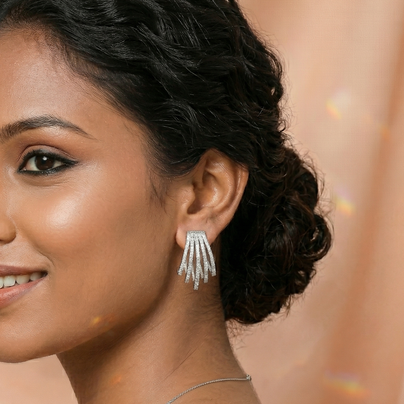 Jena Zirconia Hoop Earrings