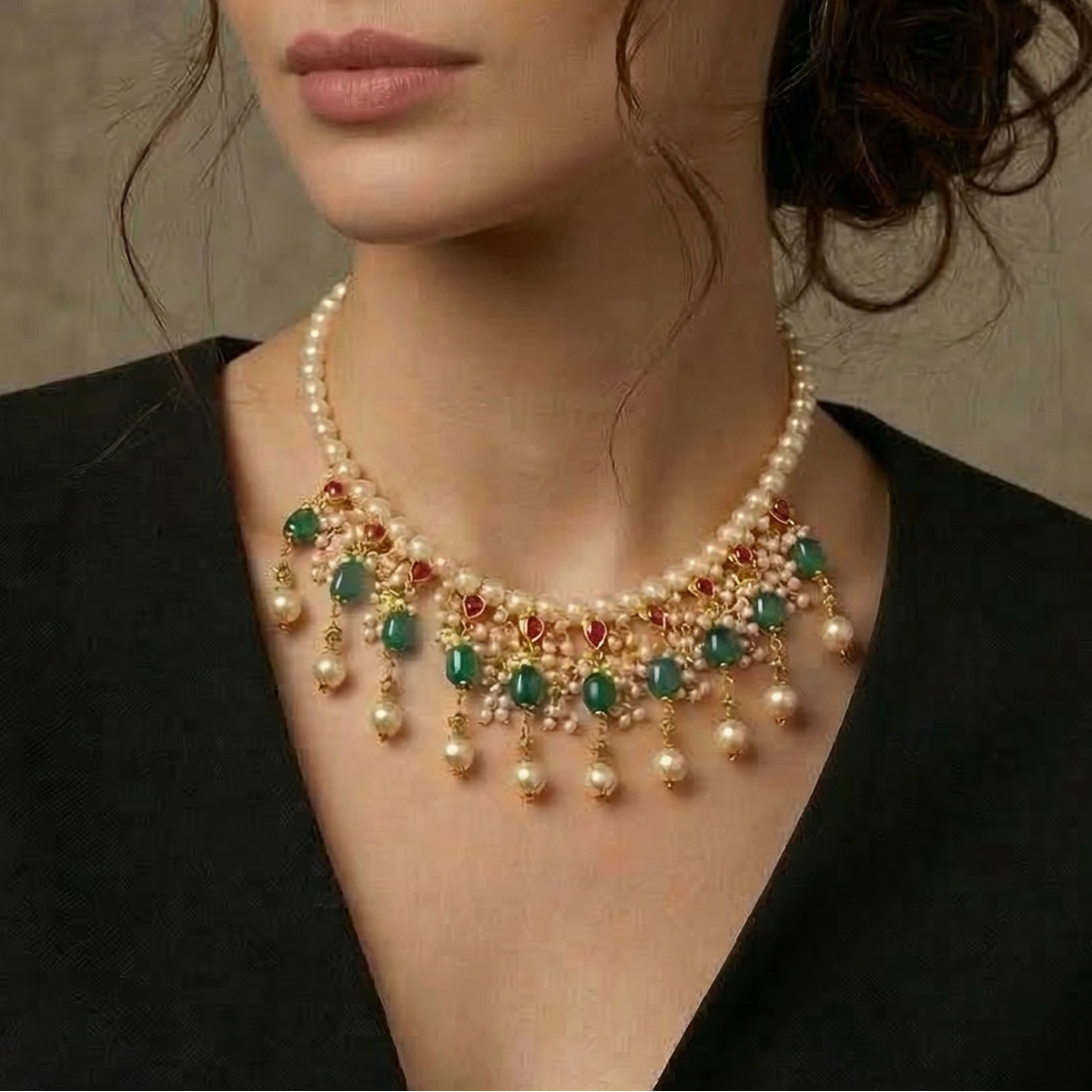 Multicoloured Choker Necklace