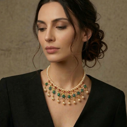 Multicoloured Choker Necklace