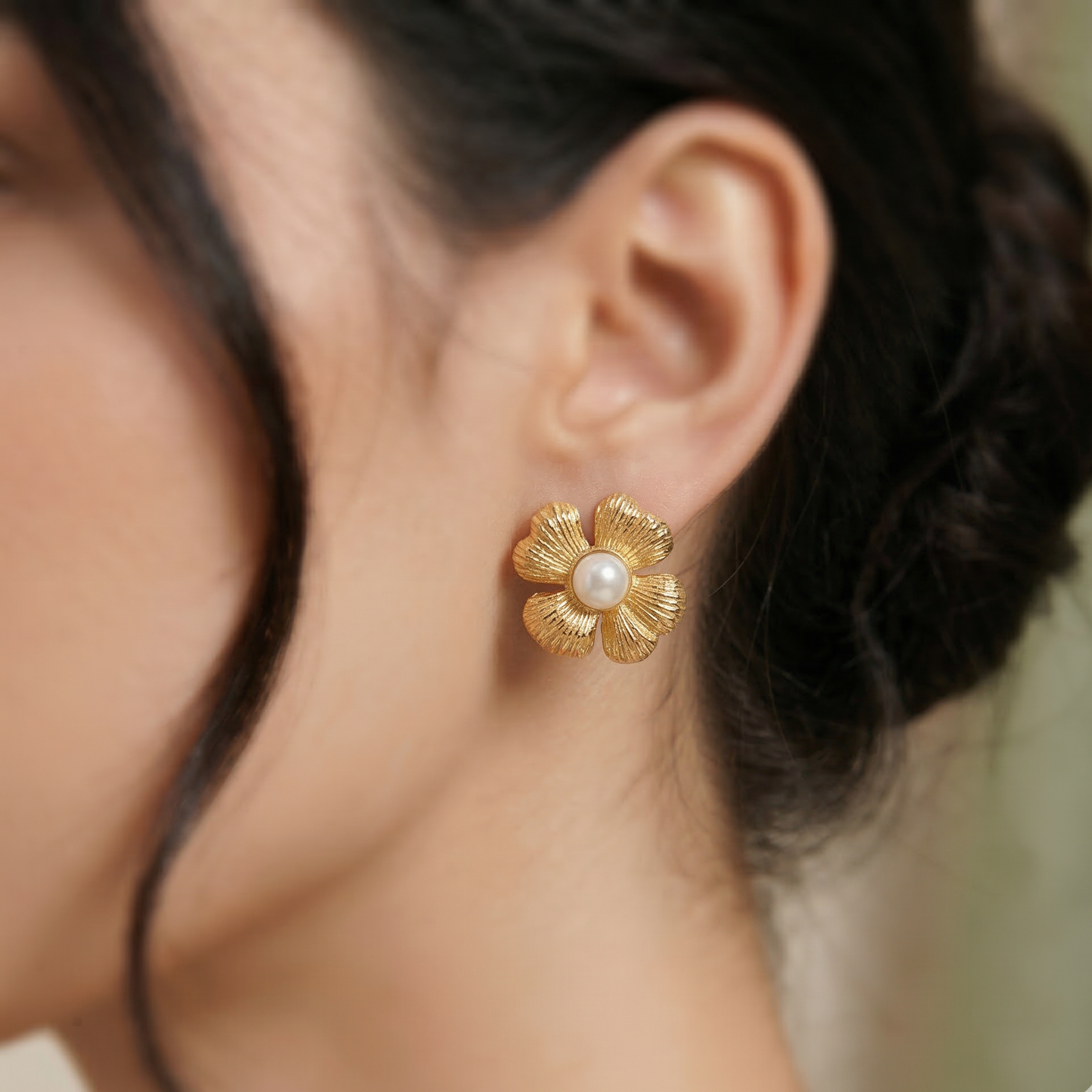Antique Floret Stud Earrings