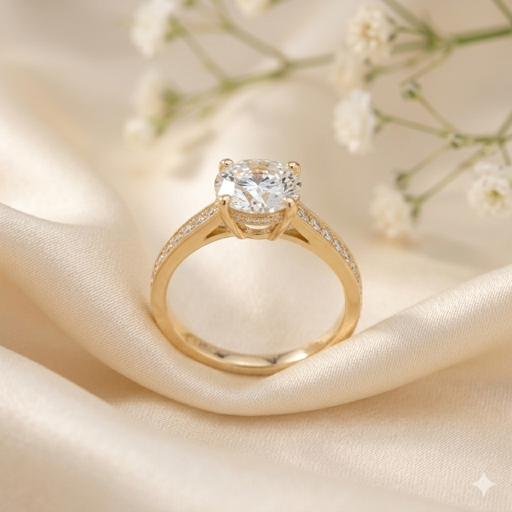 gold stone golden ring