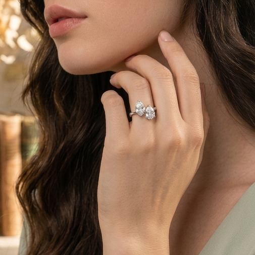 Toi moi zirconia ring