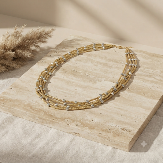 Pearl and Gold Nacklace