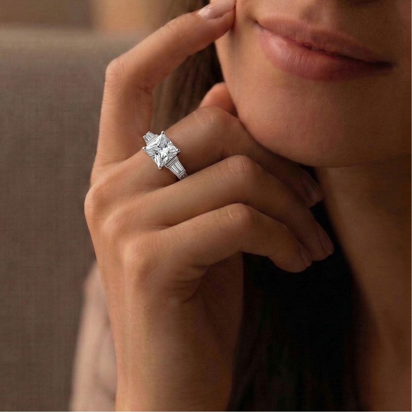 zirconia single pointer ring