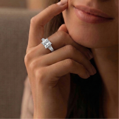 zirconia single pointer ring