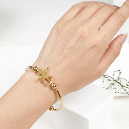 Heart Shaped Modern Bracelet