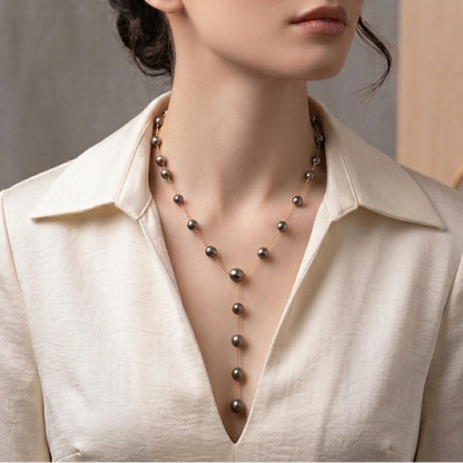 Chrome Purple Adjustable Chain Necklace