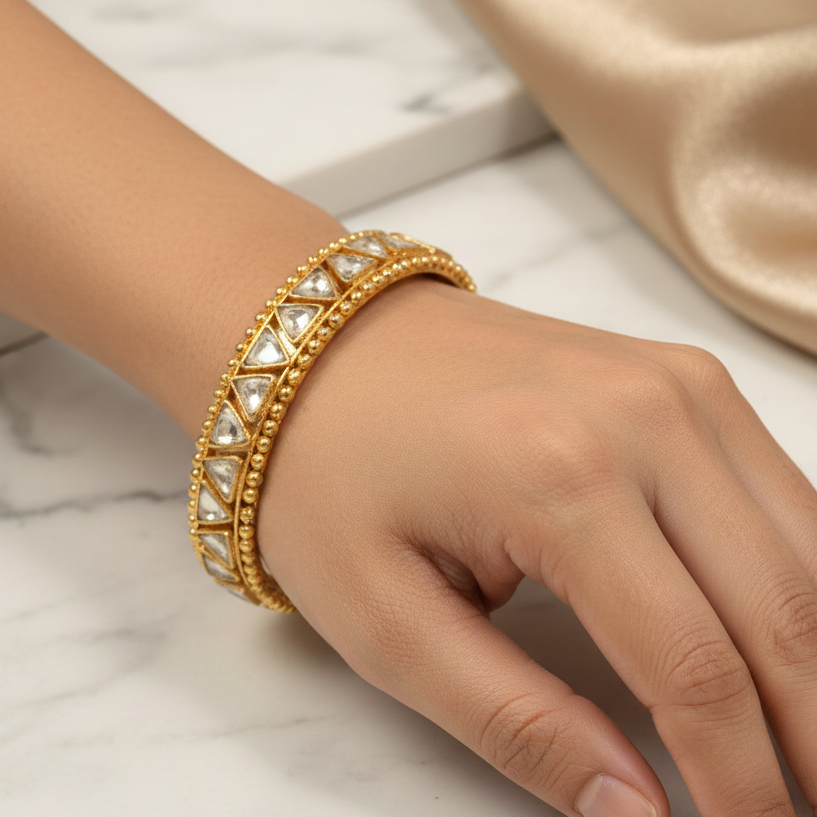 Matt Gold Kundan Bangles