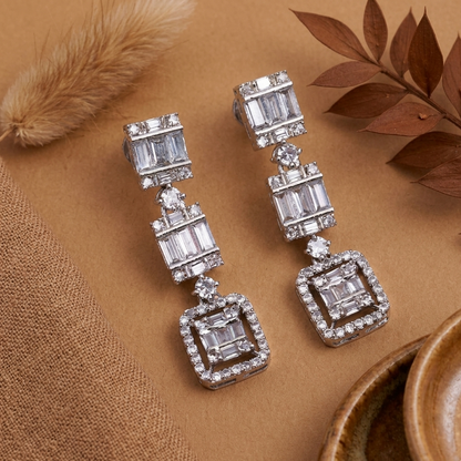 Baguette Layered Earrings