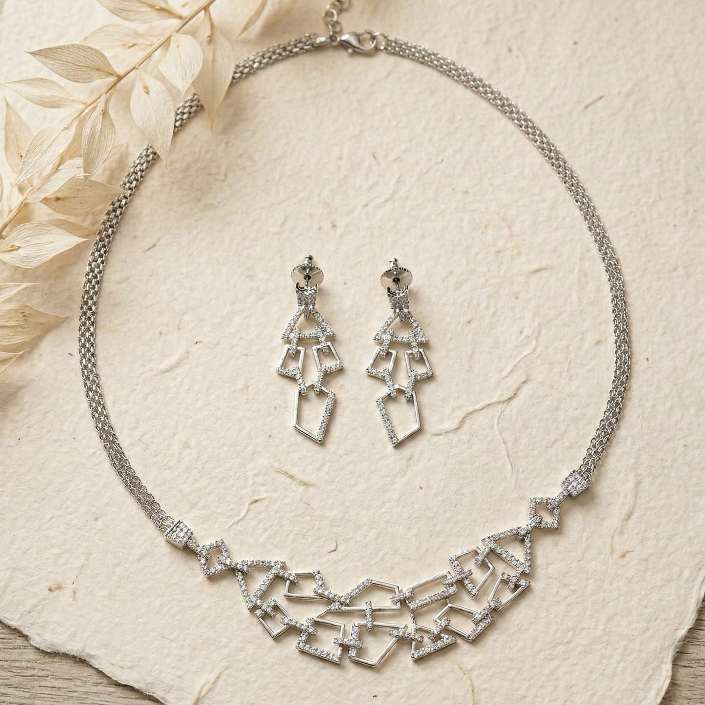 Timisha Zirconia Necklace Set