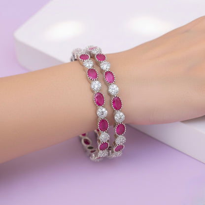 Niharika Ruby Toned Bangles