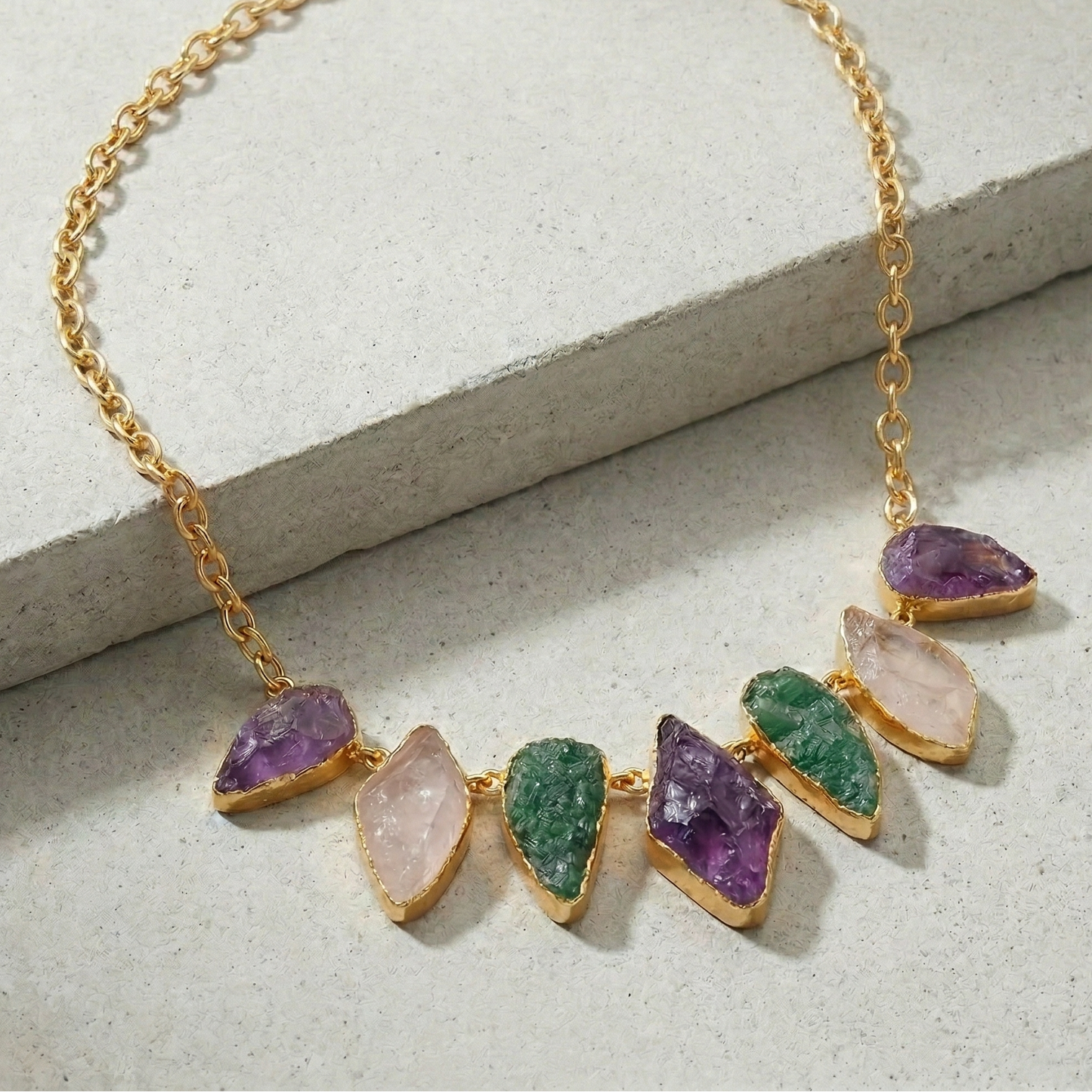 Celestial Gem Drop Necklace