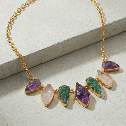 Celestial Gem Drop Necklace