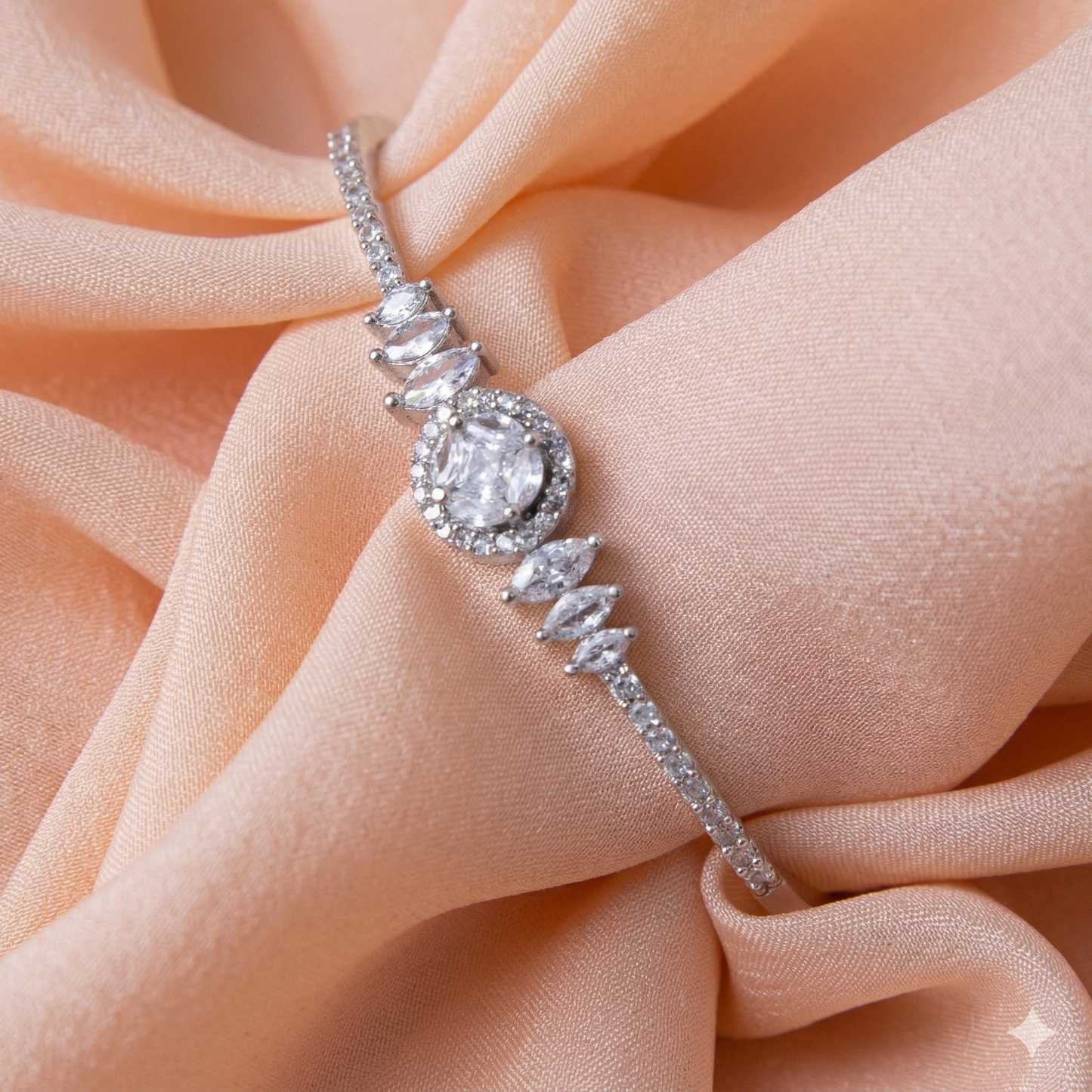 Pointer Shaped Zirconia Bracelet