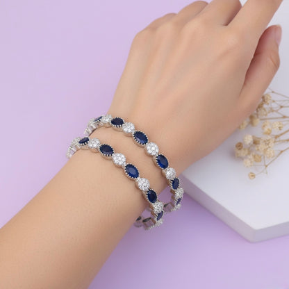 Indira Blue Stone Bangles